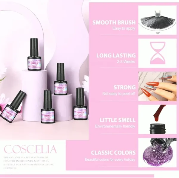 Gel Polish Pack with U V Lamp