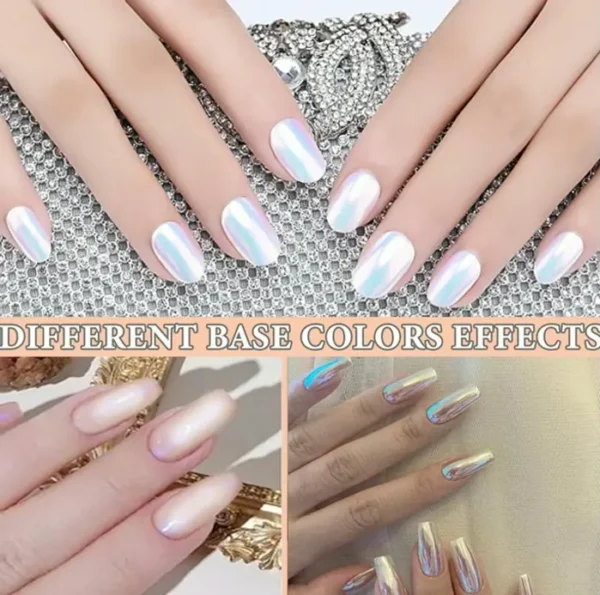Two Pieces Pearl Crystal Nail Pigment