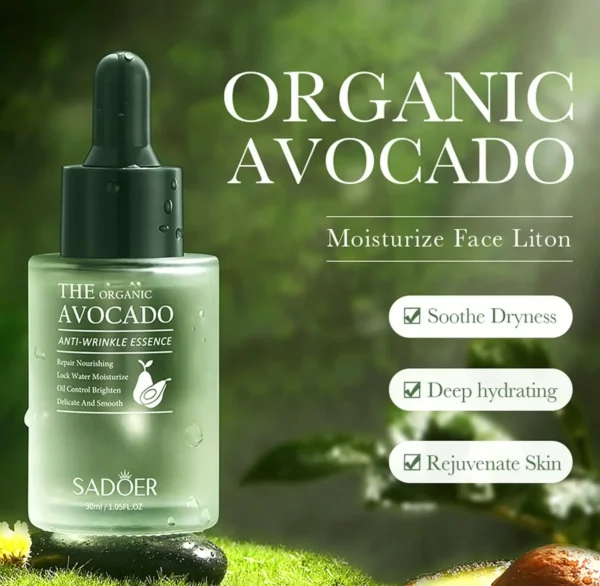 Avocado Skincare Set: 6-in-One Gift Set, Facial Cleanser, Serum, Cream, Eye Gel, Refresh, Lippy Care