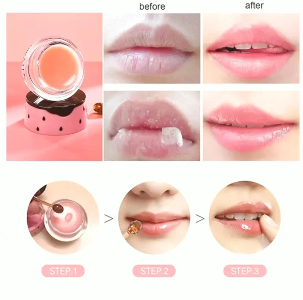 Bee Lip Balm Hydrating Set, Strawberry & Honey Flavors