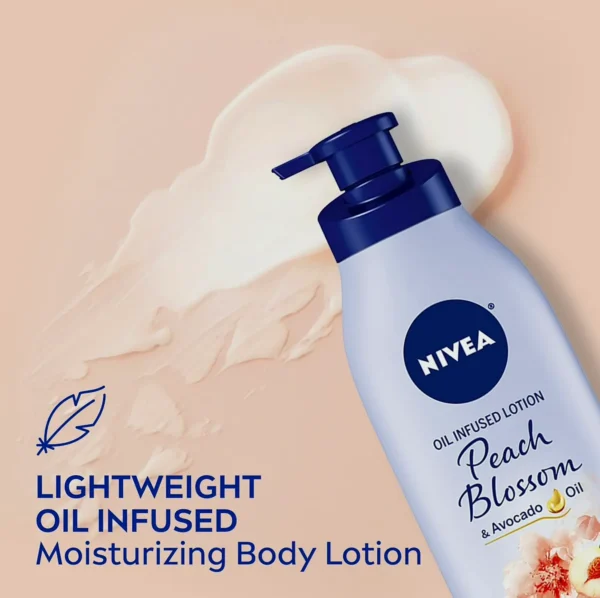 Nivea Peach Blossom Oil Body Lotion, 16.9 Fl. Oz