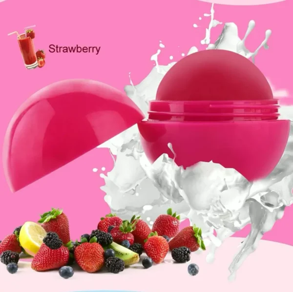Organic Hydrating Lip Balm Silky Ball Restorative (Strawberry)