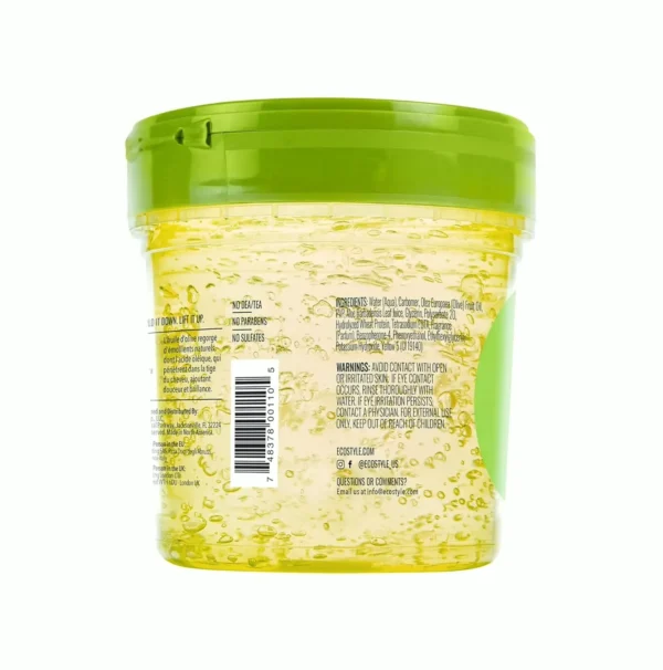 EcoStyler Olive Oil Gel - Nourishes & Tames Hair Damage - 8 oz