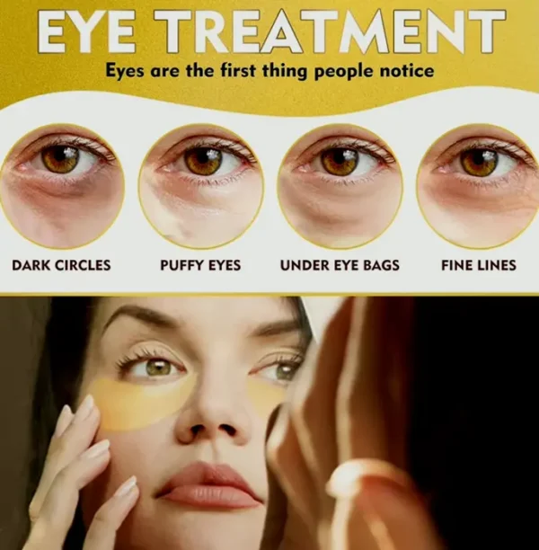 Moisturizing 24K Gold Under Eye Mask for Puffiness