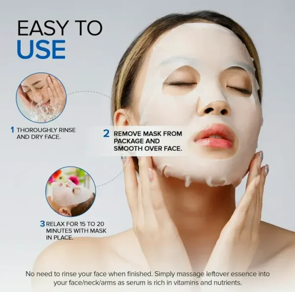 AZURE Hyaluronic Formula & Anti-Aging Face Mask - 5 Packs