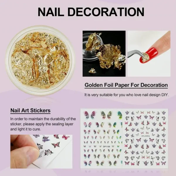 Gel Polish Pack with U V Lamp