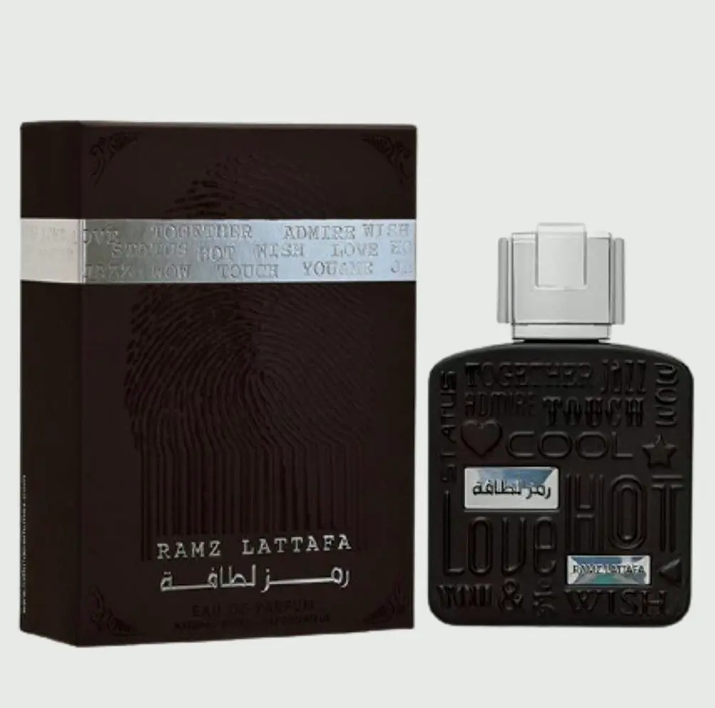 Lattafa Perfumes Silver Eau De Parfum Spray for Men, 3.4 Ounces