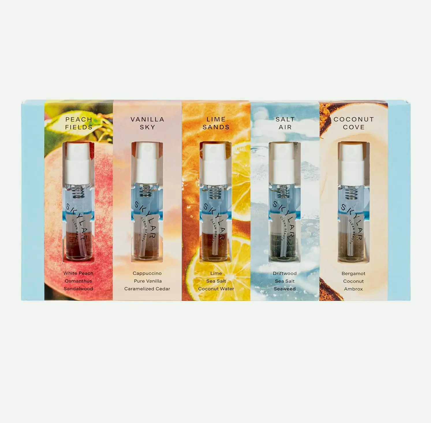 Fragrance Discovery Collection - Vanilla Sky, Lime, Salt, Cove - Clean Perfume