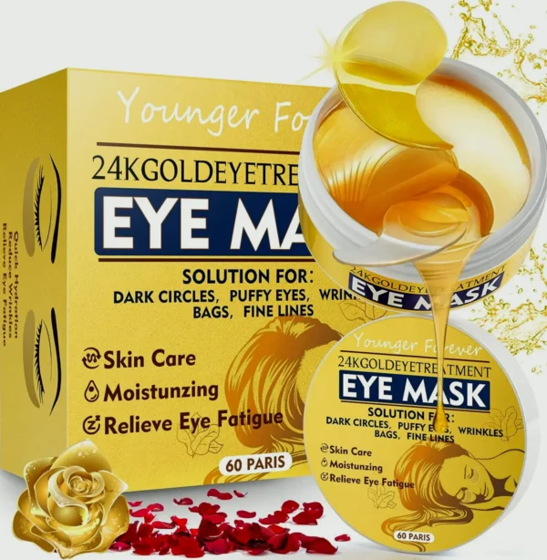 Moisturizing 24K Gold Under Eye Mask for Puffiness