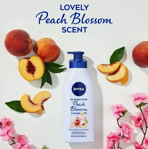 Nivea Peach Blossom Oil Body Lotion, 16.9 Fl. Oz