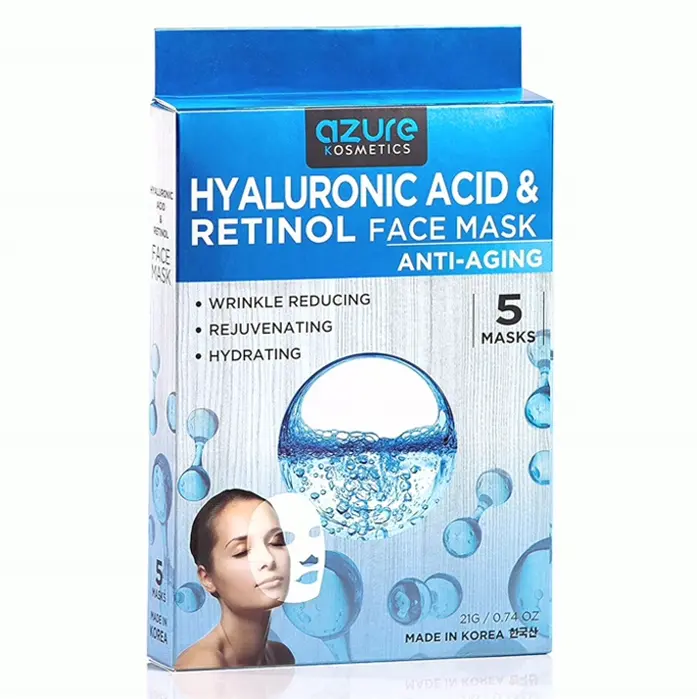 AZURE Hyaluronic Formula & Anti-Aging Face Mask - 5 Packs
