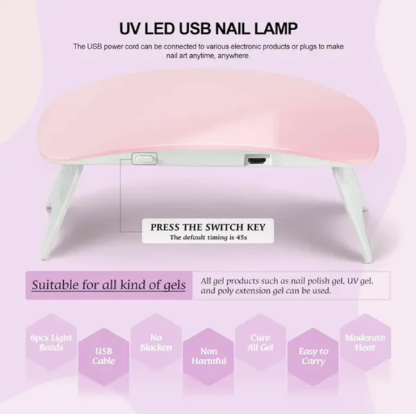 Gel Polish Pack with U V Lamp