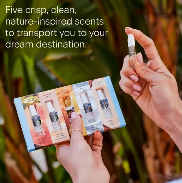 Fragrance Discovery Collection - Vanilla Sky, Lime, Salt, Cove - Clean Perfume