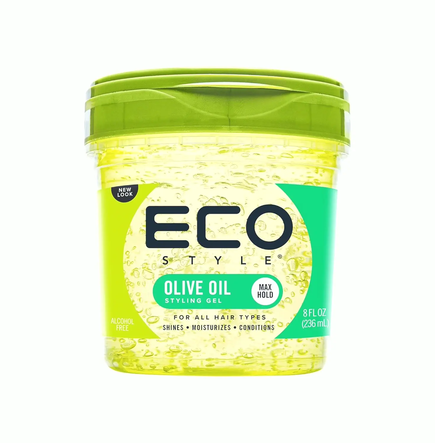 EcoStyler Olive Oil Gel - Nourishes & Tames Hair Damage - 8 oz