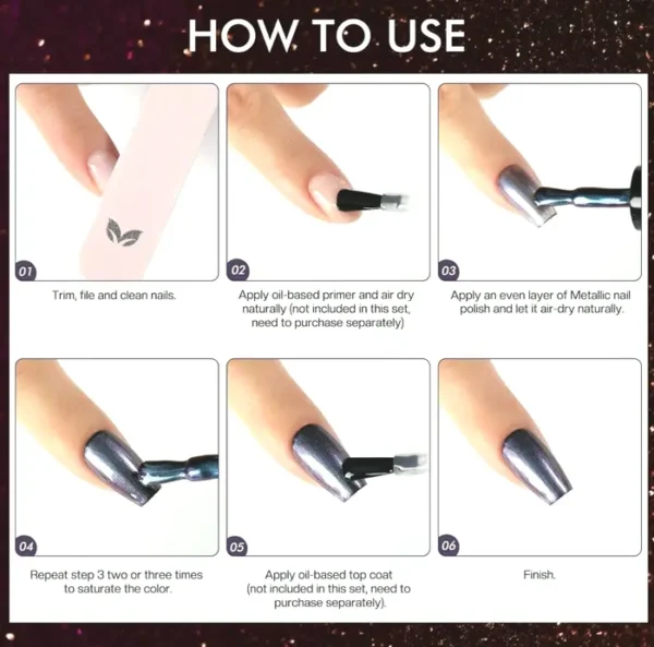 Morovan Metallic Nail Polish Set: Quick Dry Lacquer Collection