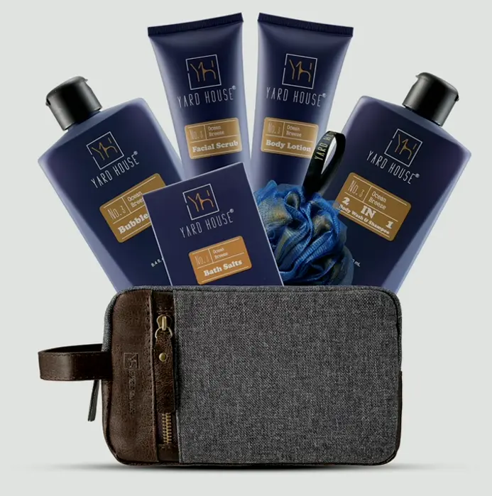 Luxury Spa Gift Basket for Men - Ocean Breeze Skincare Set