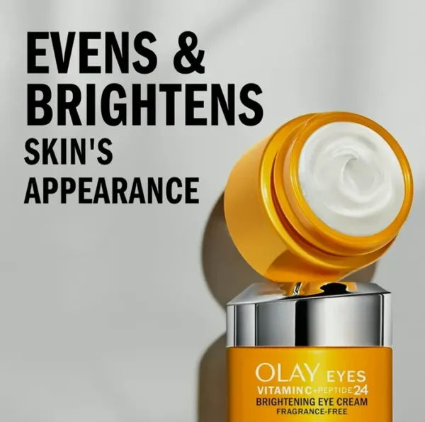 Olay Vit C + Peptide 24 Eye Gel, Fragrance-Free, 0.5 oz