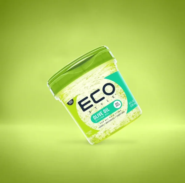 EcoStyler Olive Oil Gel - Nourishes & Tames Hair Damage - 8 oz