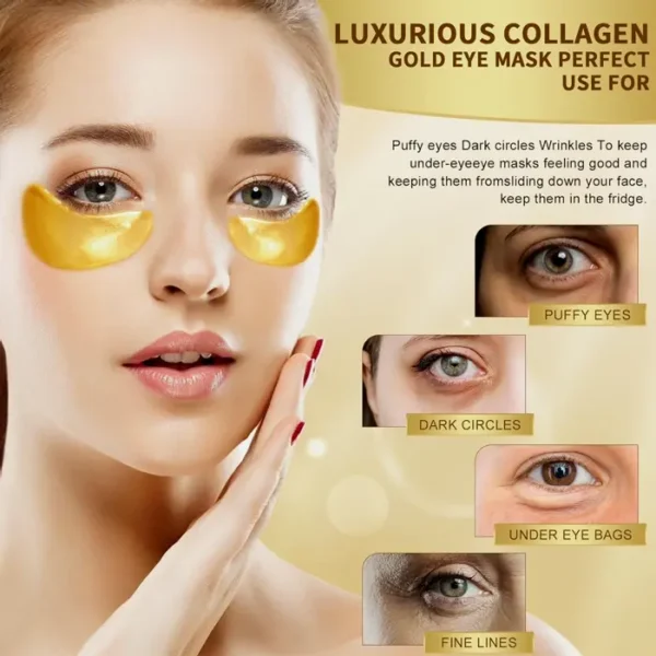 POSTA 24K Gold Under-Eye Mask Care, 50 Sets