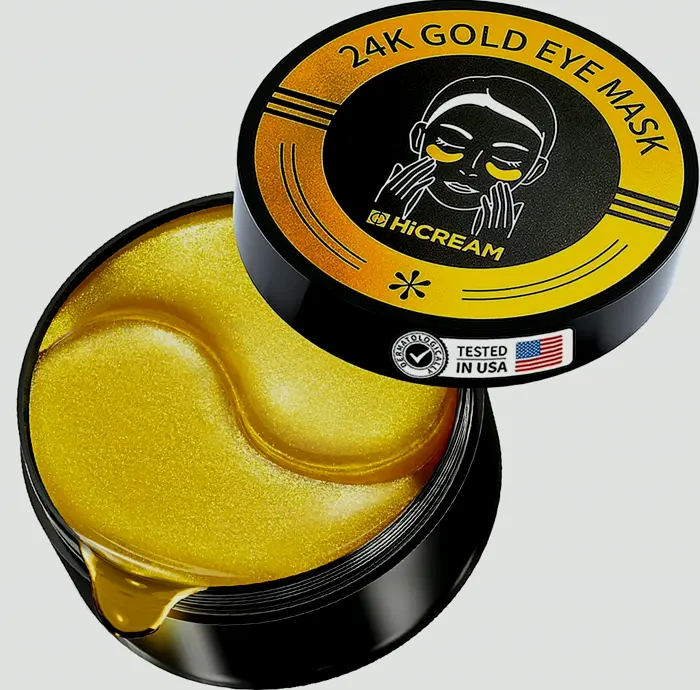 Golden Shine Under Eye Patches - 60 Pieces Treatment for Puffy Eyes