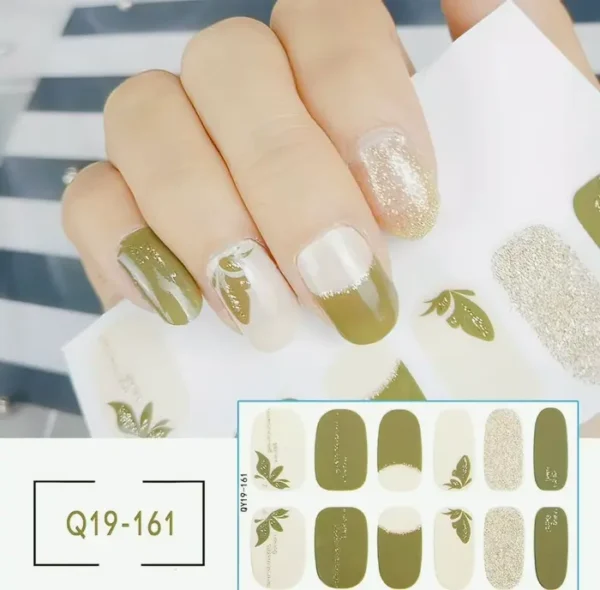 Trendy 3D Nail Stickers by Sun&Beam for Women & Girls