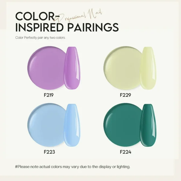 Morovan's Fingernail Polish Set: Quick Dry Macaron Shades w. Foundation & Top Coat