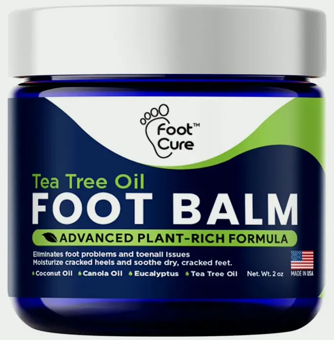 Tea Tree Extract Foot Balm for Cracked Feet - Relieves Skin