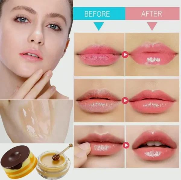 Bee Lip Balm Hydrating Set, Strawberry & Honey Flavors