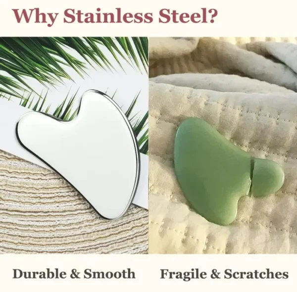 Steel Face Roller Set, Facial Tool for Skin Sculpting, Steel Tool